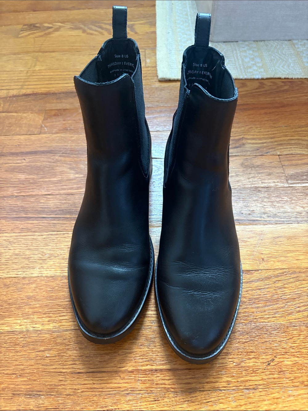 Thursday Boot Company Black Leather duchess Ankle Boots